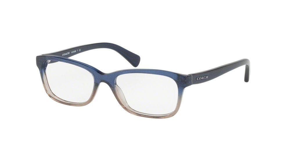 Coach HC6089 Progressive Prescription Eyeglasses 5474-49 - Denim Taupe Glitter Gradient Frame