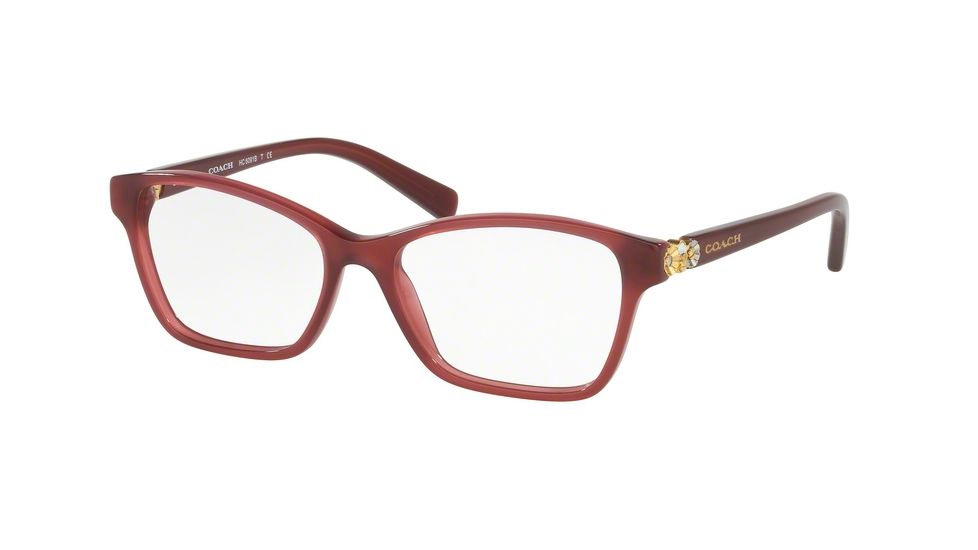 Coach HC6091BF Eyeglass Frames 5398-53 - Milky Black Cherry Frame