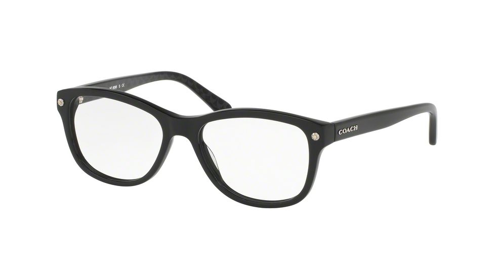 Coach HC6095F Eyeglass Frames 5420-54 - Black/Black Gunmetal Frame