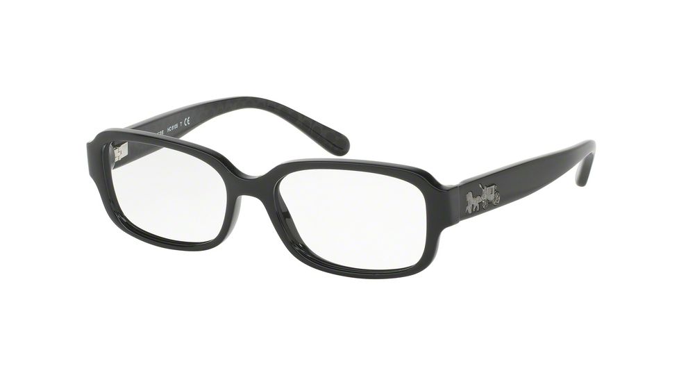 Coach HC6105 Eyeglass Frames 5420-51 - Black/Black Gunmetal Frame