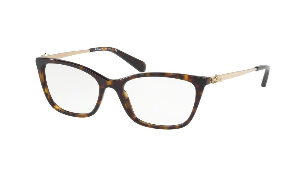 Coach HC6107F Eyeglass Frames 5485-54 - Dark Tortoise Frame