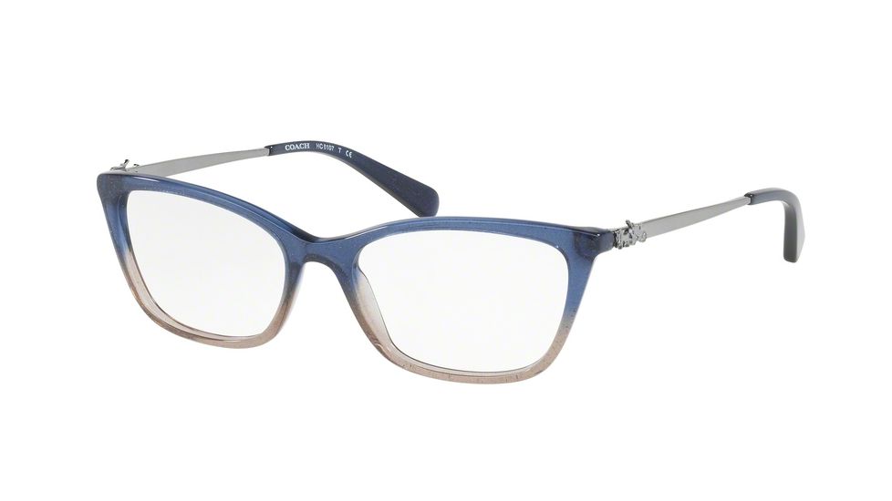 Coach HC6107F Eyeglass Frames 5489-54 - Denim Taupe Glitter Gradient Frame