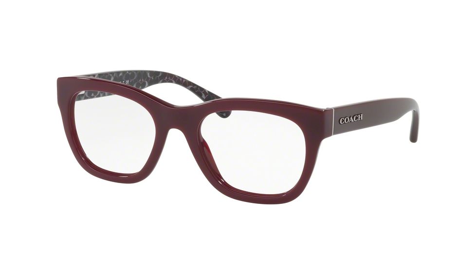 Coach HC6115 Eyeglass Frames 5509-51 - Oxblood Frame, Demo Lenses