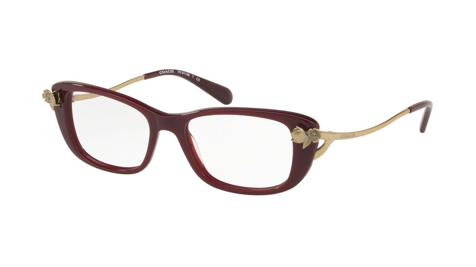 Coach HC6118BF Prescription Eyeglasses 5520-52 - Oxblood Frame