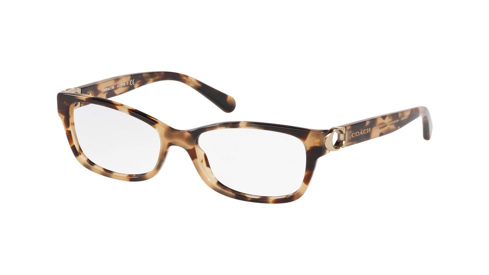 Coach HC6119F Eyeglass Frames 5576-53 - Brown Tortoise