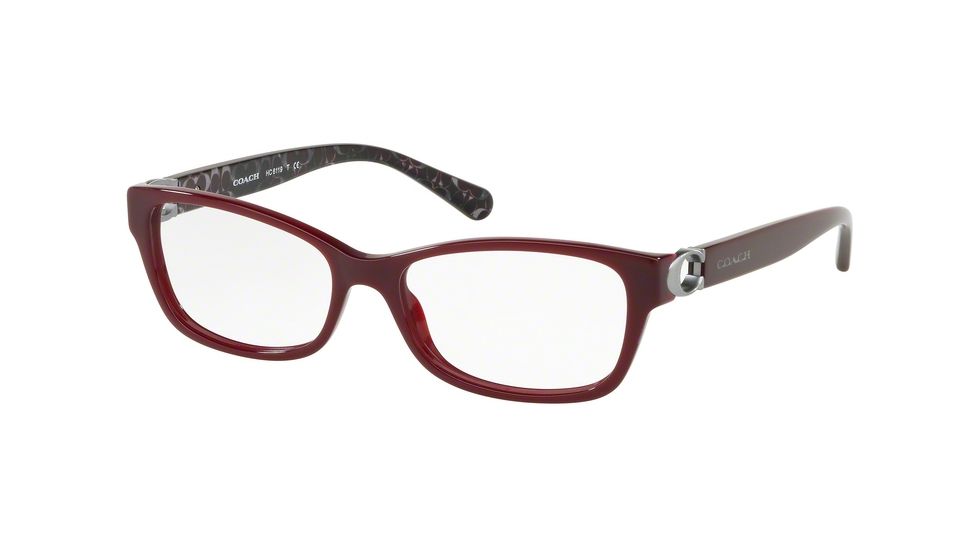 Coach HC6119F Eyeglass Frames 5509-53 - Oxblood Frame, Demo Lenses