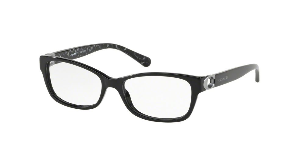 Coach HC6119F Eyeglass Frames 5510-53 - Black Frame, Demo Lenses