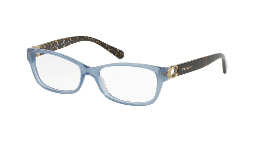 Coach HC6119F Eyeglass Frames 5521-53 - Milky Blue Denim Frame