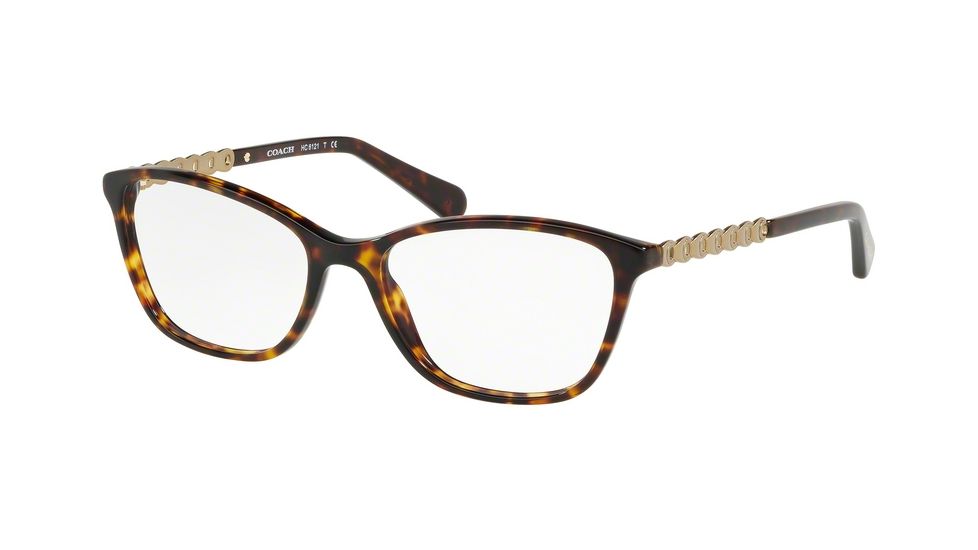 Coach HC6121 Eyeglass Frames 5485-53 - Dark Tortoise Frame
