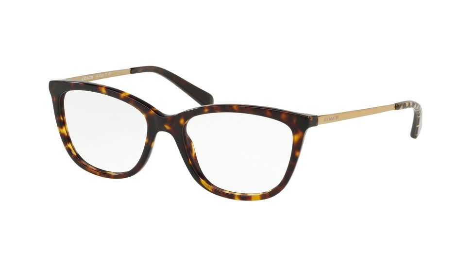 Coach HC6124F Prescription Eyeglasses, 53mm, Dark Tortoise, HC6124F-5417-53-SV