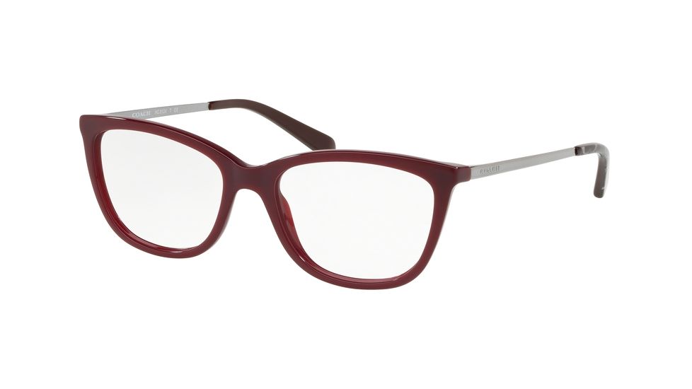 Coach HC6124F Prescription Eyeglasses, 53mm, Solid Oxblood, HC6124F-5509-53-SV