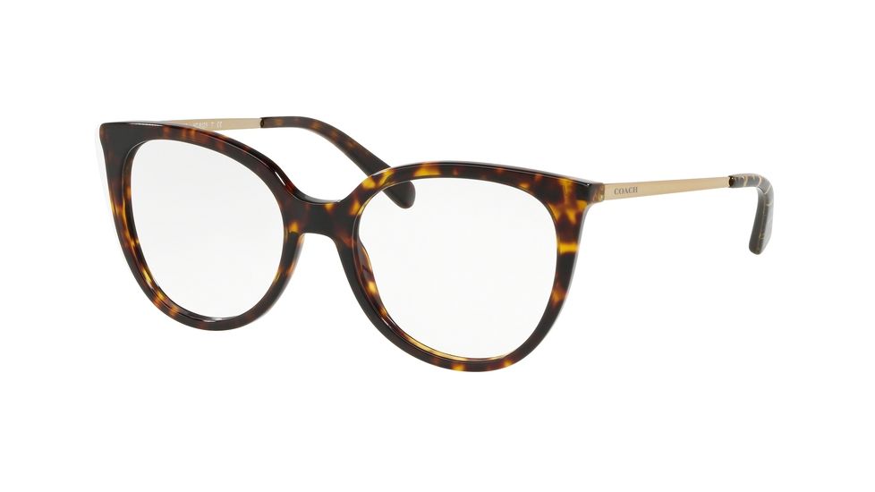 Coach HC6125 Eyeglass Frames 5417-53 - Dark Tortoise Frame