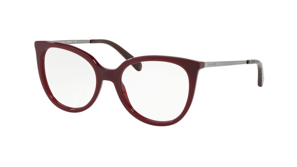 Coach HC6125F Eyeglass Frames 5509-53 - Solid Oxblood Frame