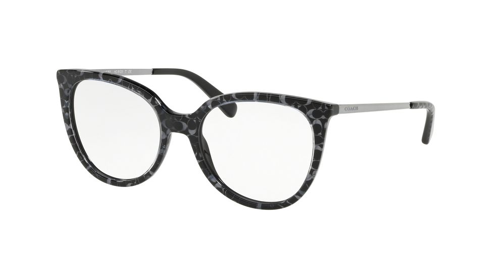 Coach HC6125F Eyeglass Frames 5520-53 - Gunmetal Sig C Outside Frame