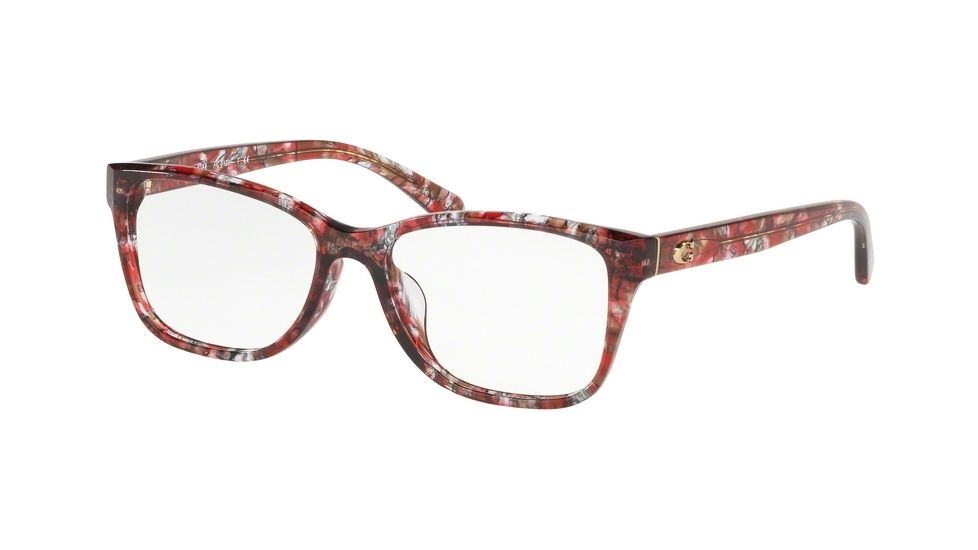 Coach HC6129F Prescription Eyeglasses, 54mm, Berry Tortoise, HC6129F-5564-54-SV