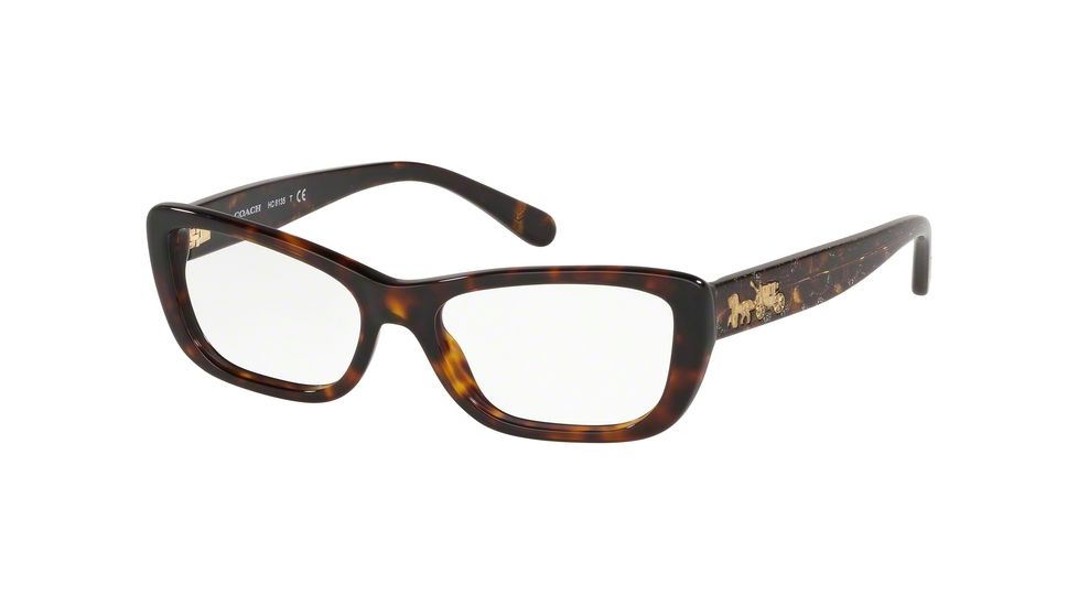Coach HC6135 Eyeglass Frames 5120-51 - Dark Tortoise