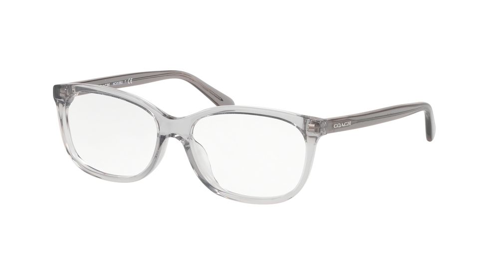 Coach HC6139U Eyeglass Frames 5176-53 - Transparent Grey