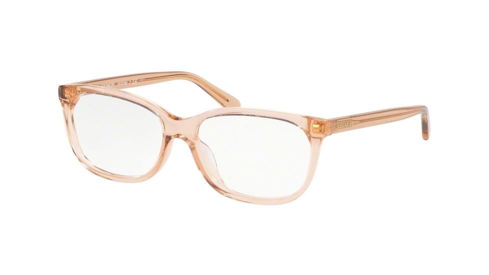 Coach HC6139U Eyeglass Frames 5561-53 - Transparent Light Brown