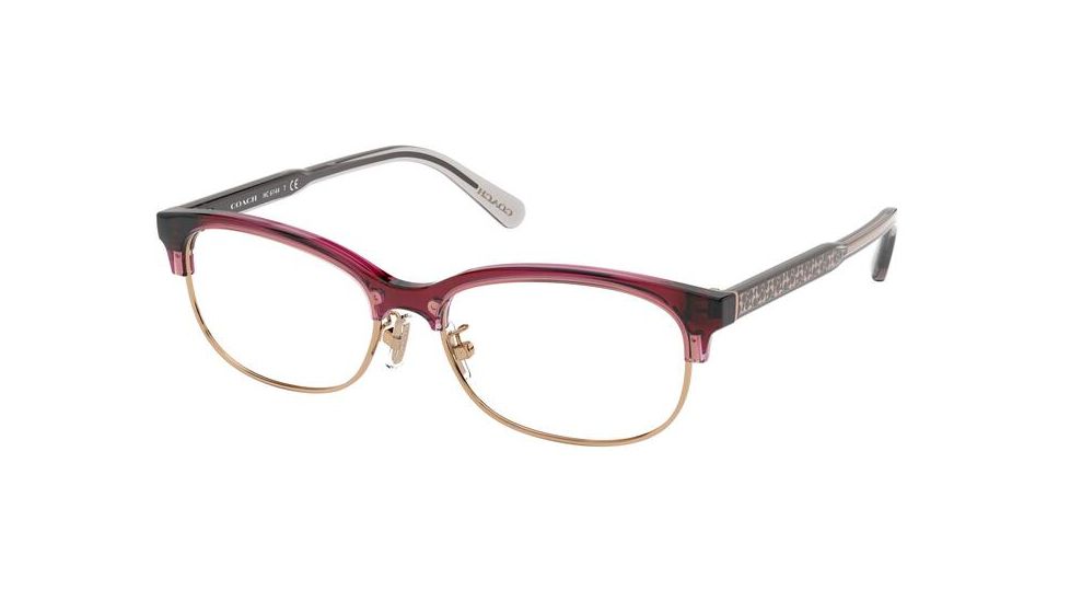 Coach HC6144 Eyeglass Frames 5569-53 - Transparent Mauve