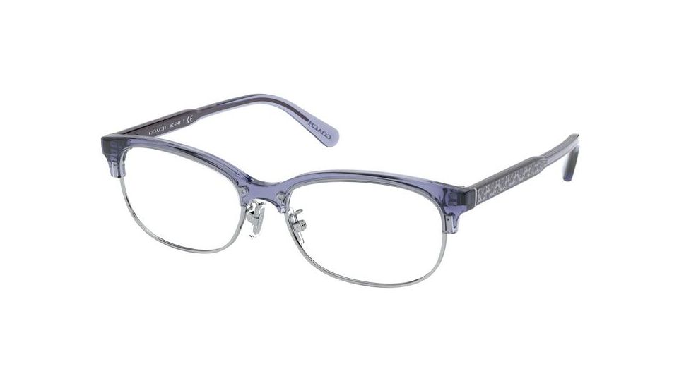 Coach HC6144 Eyeglass Frames 5570-53 - Transparent Lilac