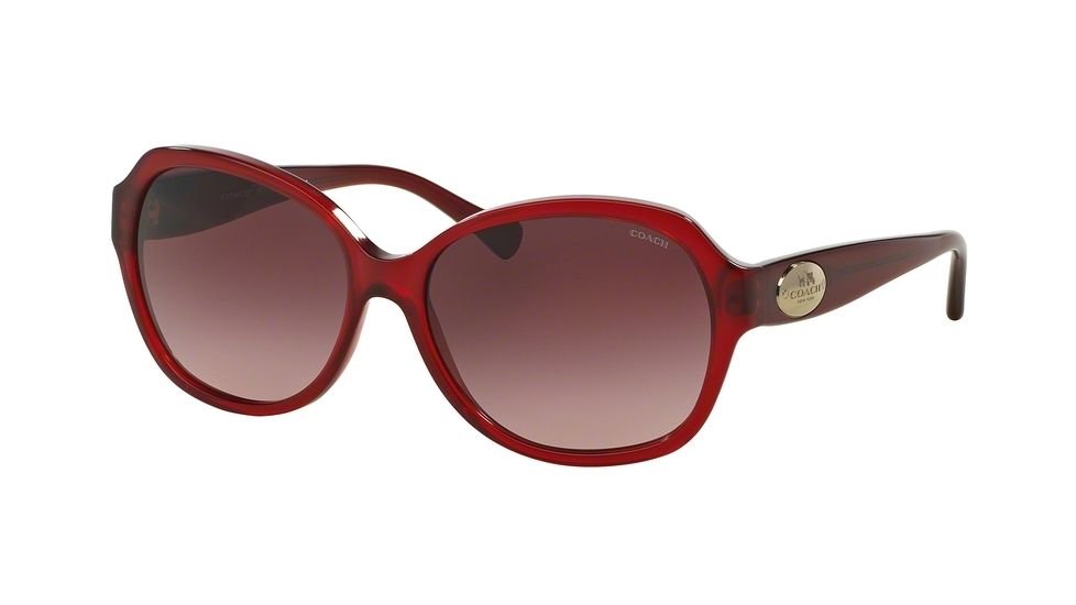 Coach HC8150F Sunglasses 50298H-59 - Burgundy Frame, Burgundy Gradient Lenses