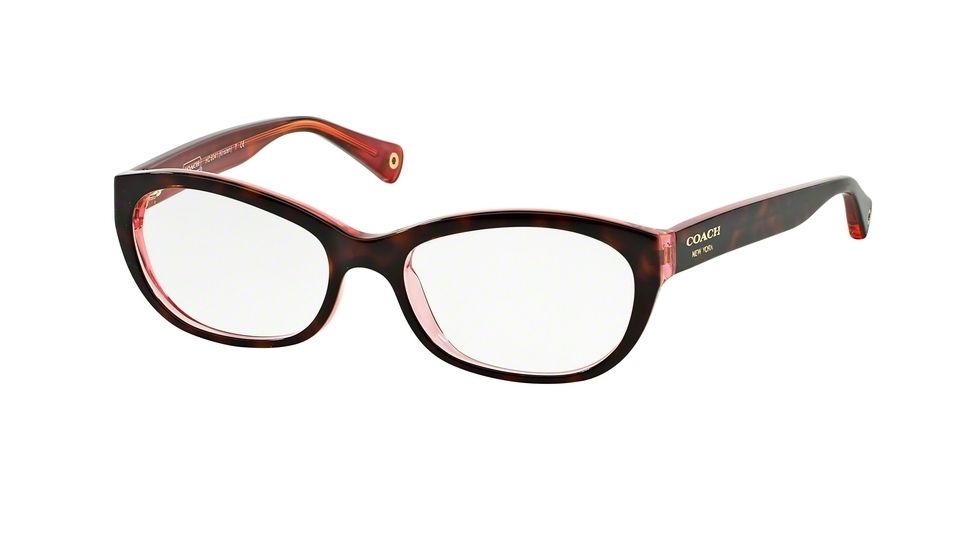 Coach KRISTIN HC6041 Bifocal Prescription Eyeglasses 5115-51 - Tortoise/Pink Frame