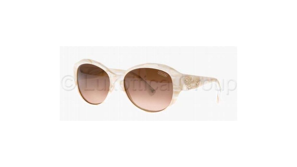 Coach L021 PAYTON HC8010B Sunglasses 500513-5716 - Ivory/Cream Brown Gradient