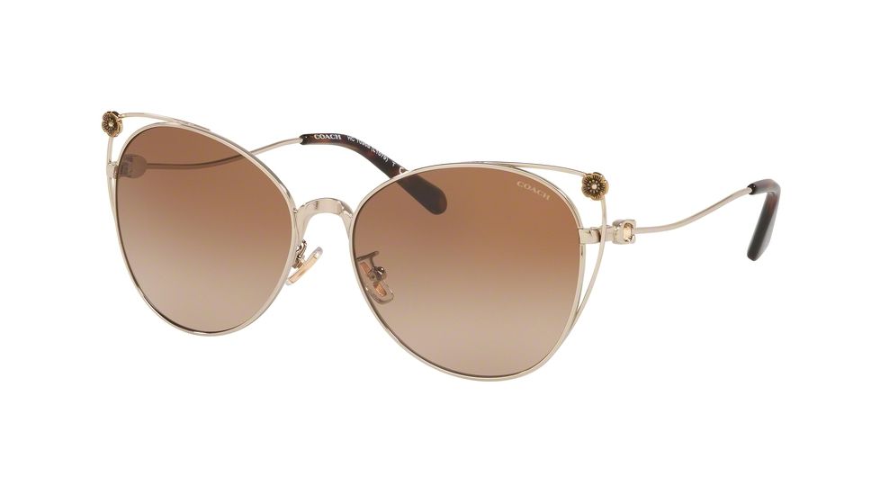 Coach L1079 HC7096B Sunglasses 900513-58 - , Brown Gradient Lenses