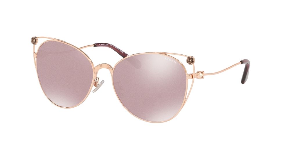 Coach L1079 HC7096B Sunglasses 93310E-58 - , Pink Glitter Lenses