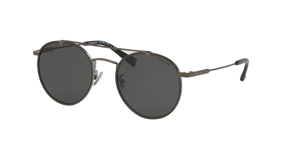 Coach L1087 HC7098 Sunglasses 900487-52 - , Dark Gray Solid Lenses