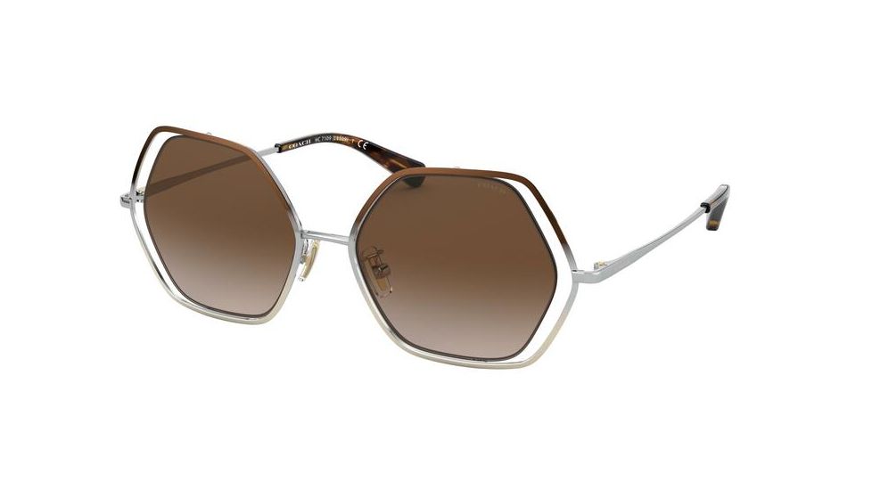 Coach L1109 HC7109 Sunglasses 933913-53 - , Smoke Gradient Lenses