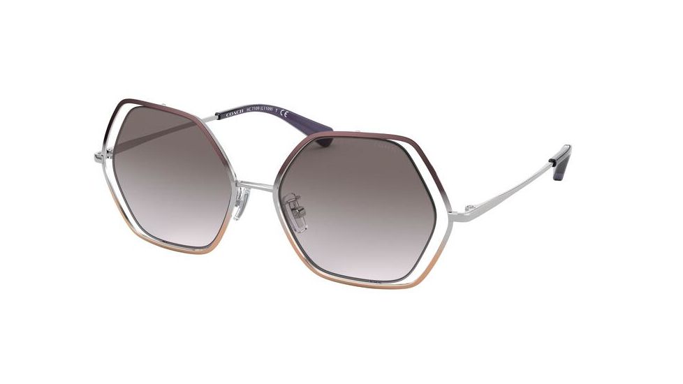 Coach L1109 HC7109 Sunglasses 934211-53 - , Light Gray Gradient Lenses