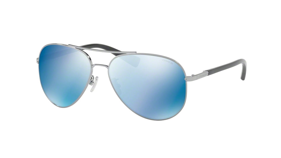 Coach L813 HC7062 Sunglasses 922555-58 - , Blue Mirror Lenses