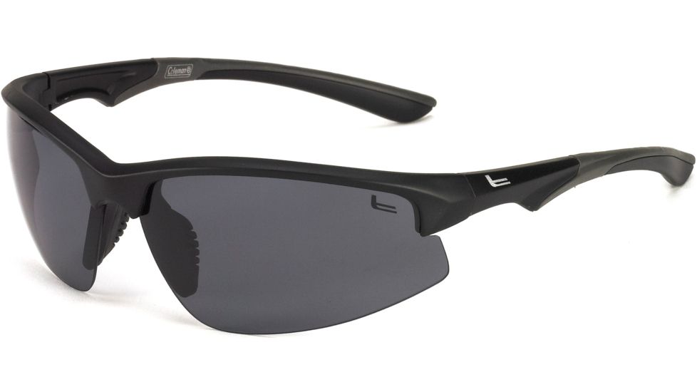Coleman Magnum Sunglasses - Black Frame and White Flash Lens 842749030876