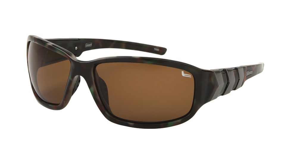Coleman TR90 Fashion 6504 Single Vision Prescription Sunglasses - Green Tortoise Shell  Frame CC2 6504-C3RX