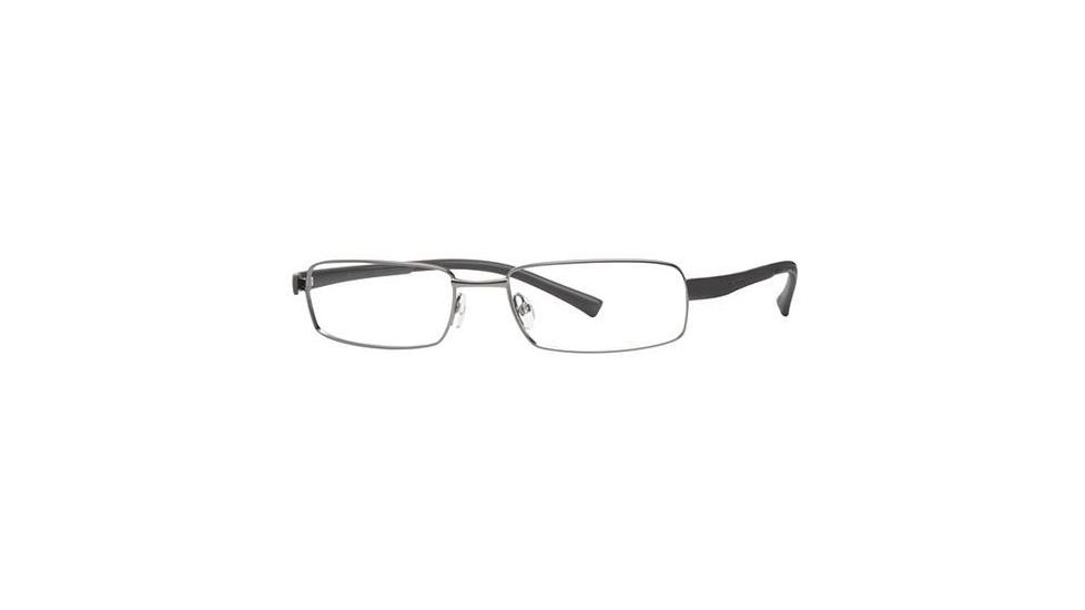 Columbia Big Bend Single Vision Prescription Eyeglasses - Frame Semi Matte Gun/Grey-Black, Size 58/18mm CBBIGBEND02
