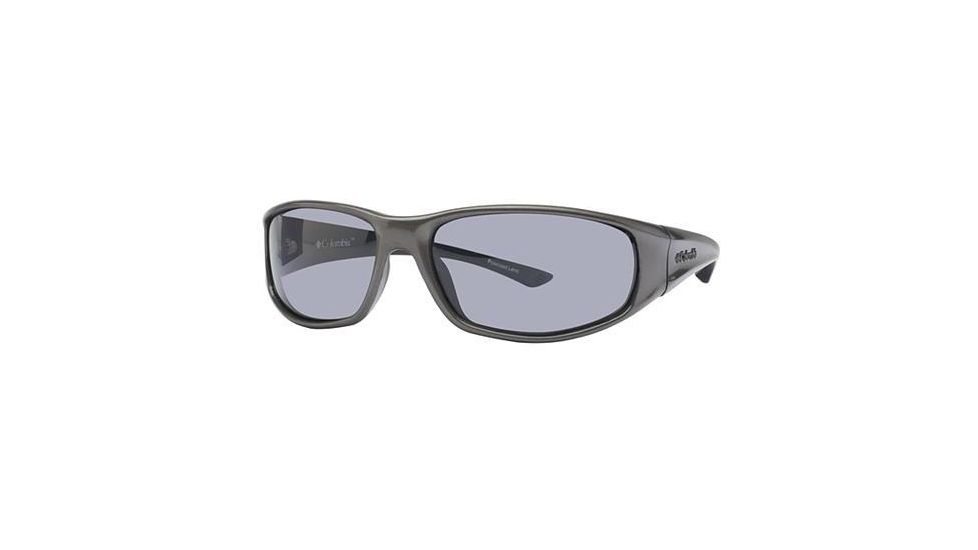 Columbia Borrego Sunglasses - Frame Metallic Gunmetal-Matte Black, Lens Color Smoke, Size 61/16mm CBBORREGOPZ610