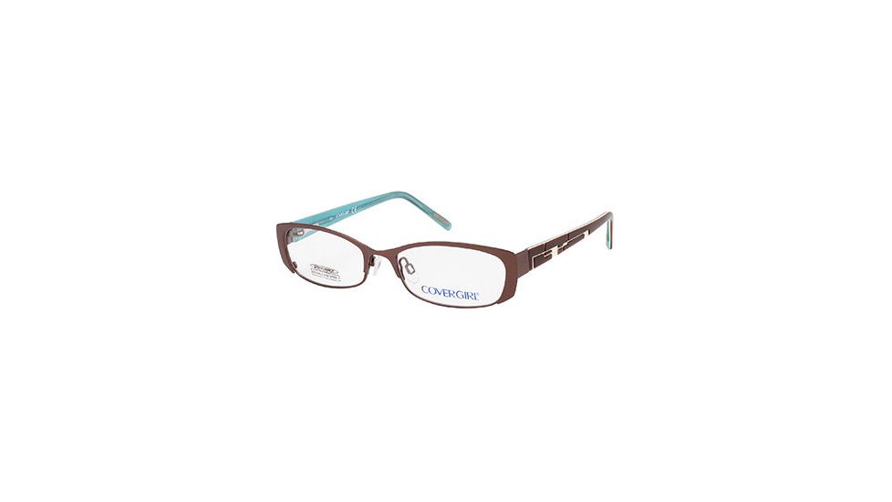 Cover Girl CG0397 Eyeglass Frames - Shiny Dark Brown Frame Color