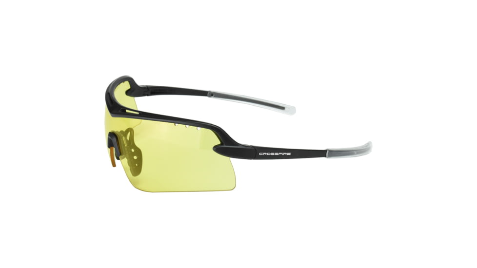 CrossFire DoubleShot Premium Shooting Glasses Amber, Black, XFDS-4010C