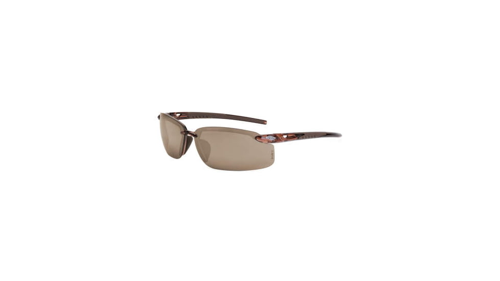 CrossFire Fortitude Safety Glasses - Crystal Brown/HD Brown Flash Mirror, One Size XFFT-3035C