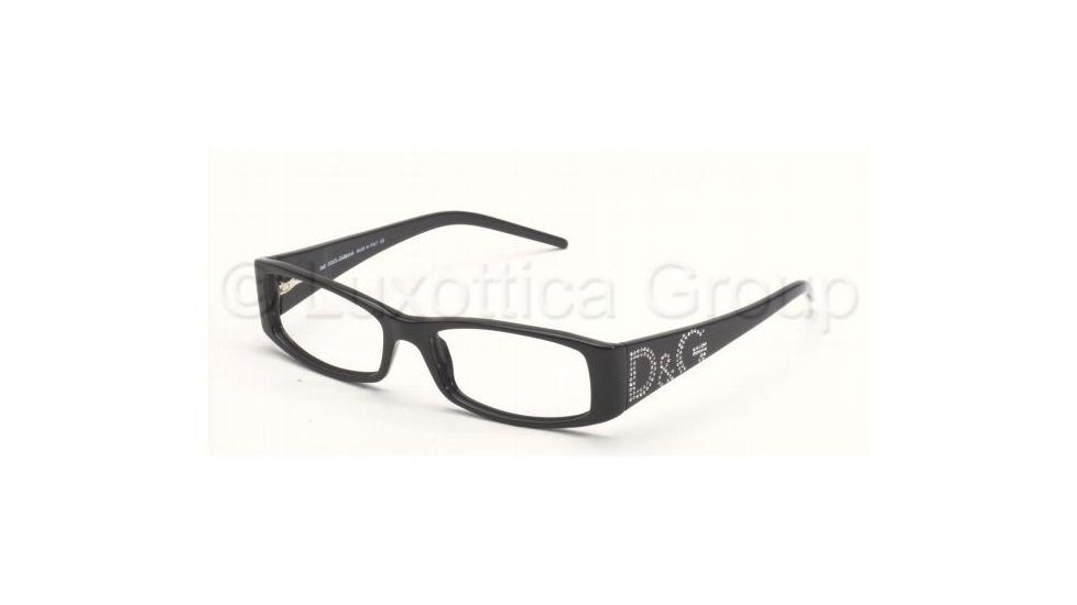 D&G DD 1103B Eyeglasses Styles Black Frame w/Non-Rx 50 mm Diameter Lenses, 501-5016, DandG DD 1103B Eyeglasses Styles Black Frame w/Non-Rx 50 mm Diameter Lenses
