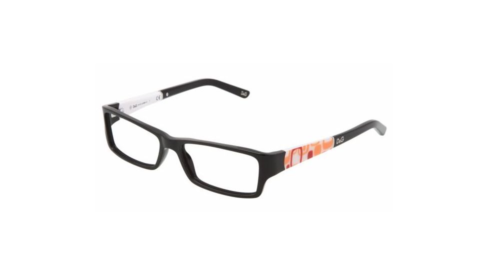 D&amp;G DD1181 SV Prescription Eyeglasses 980 Black Frame / 51 mm Prescription Lenses, 980-5115