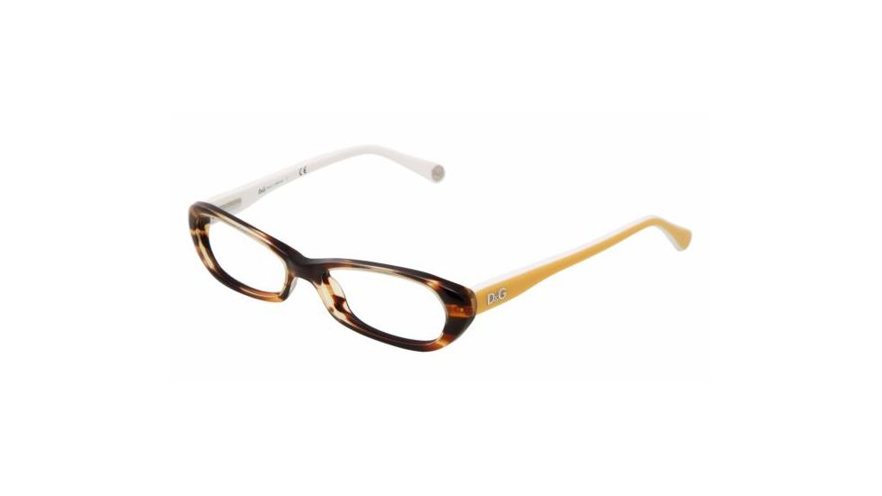 D&amp;G DD1192 SV Prescription Eyeglasses, Havana Orange Frame / 49 mm Prescription Lenses, 1707 4915