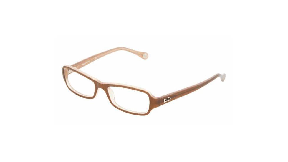 D&G DD1201 Bifocal Eyeglasses - Brown On Beige Demo Lens Frame / 50 mm Prescription Lenses, 1765-5016