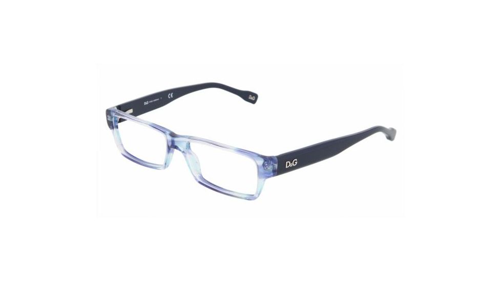 D&amp;G DD1203 Progressive Eyeglasses - Azure/Blue Demo Lens Frame / 50 mm Prescription Lenses, 1769-5015