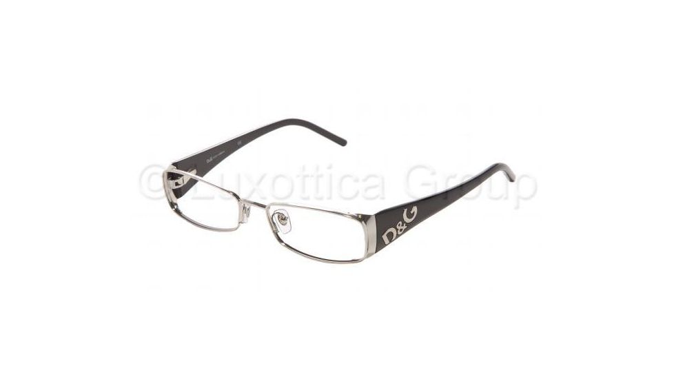 D&amp;G Eyeglasses DD5037 with No-Line Progressive Rx Prescription Lenses, Select Frame Color / Lens Diameter 217 Silver Frame / 50 mm Prescription Lenses