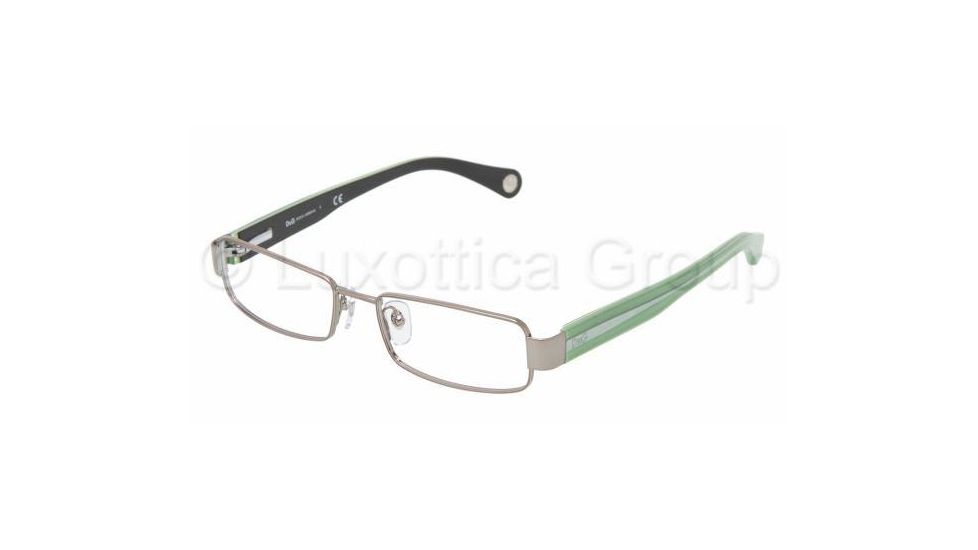 D&G DD 5061 Eyeglasses Styles - 354 Gunmetal Frame w/Non-Rx 50 mm Diameter Lenses, 354-5016