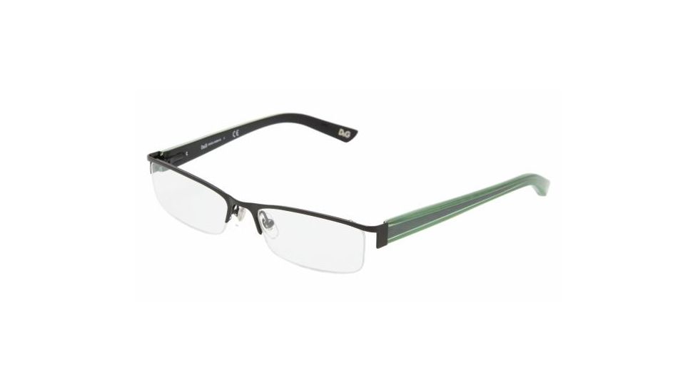 D&G DD 5069 Eyeglasses Styles - Black Frame w/Non-Rx 50 mm Diameter Lenses, 401-5016