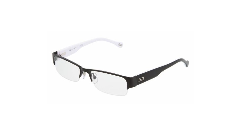 D&amp;G DD5074 Progressive Eyeglasses - Matte Black Demo Lens Frame / 50 mm Prescription Lenses, 489-5017