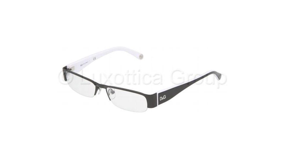 D&amp;G DD5080 Progressive Eyeglasses -  Black Demo Lens Frame / 50 mm Prescription Lenses, 461-5016